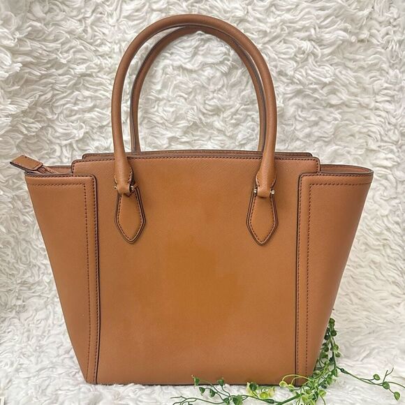 Michael Kors Ayden Luggage Tote Saffiano Leather Hand Bag‎ Large Carryall Brown - Picture 4 of 10